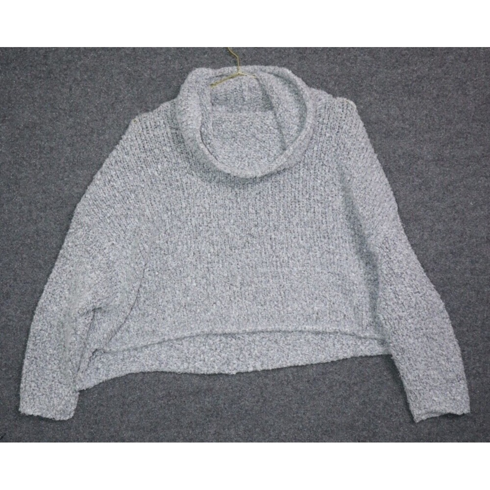 Free People Sweater Women Small Gray BFF Cowl Neck Dolman Oversized‎ Bohemian